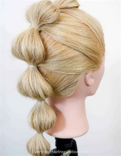 double bubble braid tutorial|slick back bubble braid.